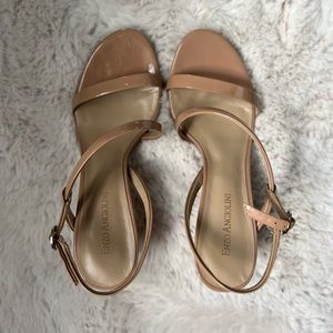 Enzo Angiolini Strap Tan Heels